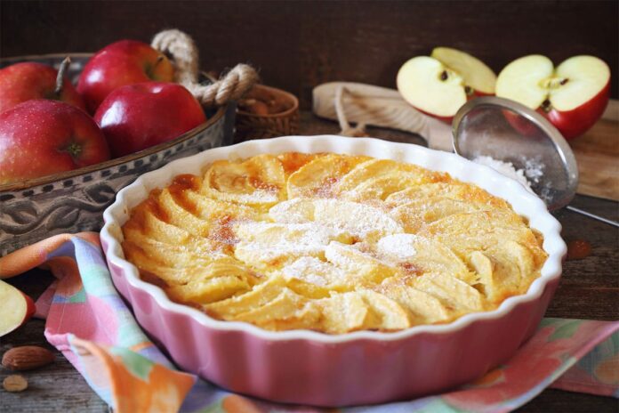 Clafoutis aux Pommes Caramélisées