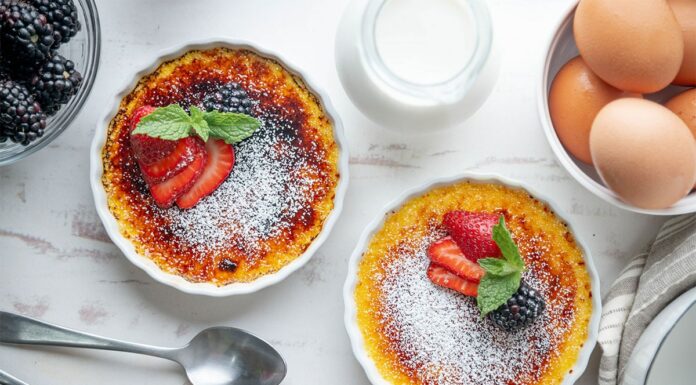 Crème brûlée à la vanille