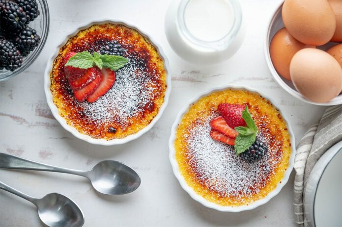 Crème brûlée à la vanille