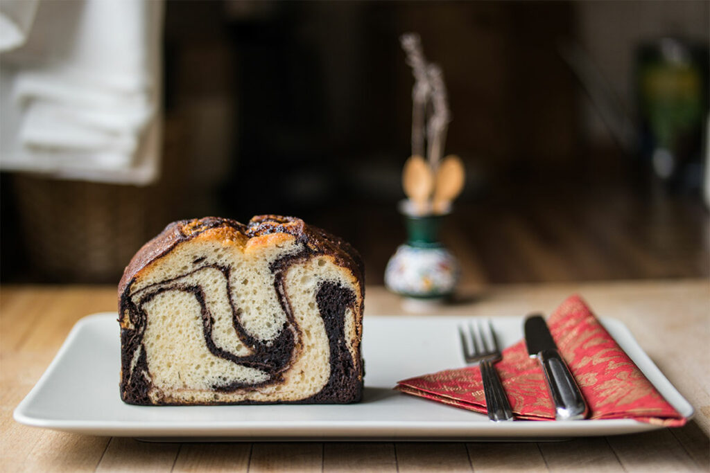 Gâteau marbré au chocolat