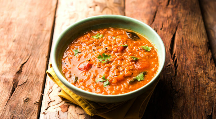 La recette de la soupe de lentilles à l’indienne