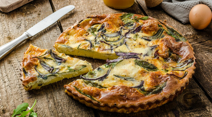 Quiche à la polenta ,épinard et mozzarella