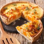 Quiche au potiron et poulet