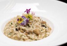 Risotto à la crème de champignons et parmesan