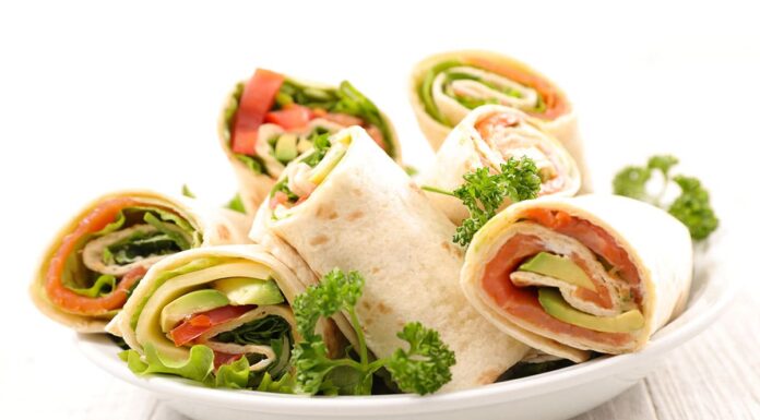 Wrap au saumon et avocat