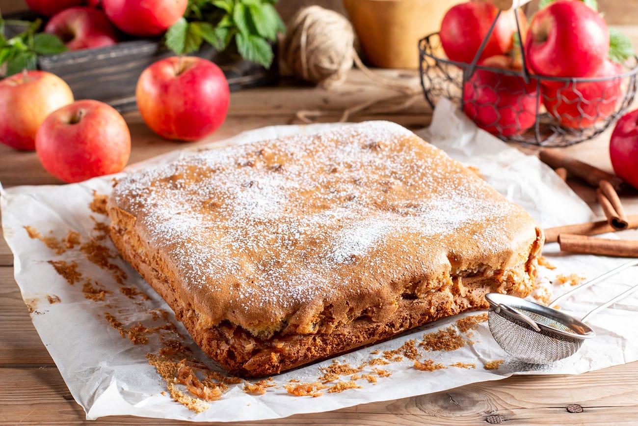 Gâteau aux pommes et au mascarpone