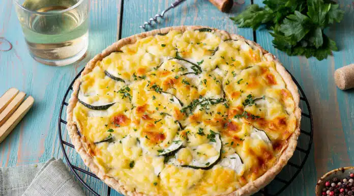 Quiche de courgettes et chèvre