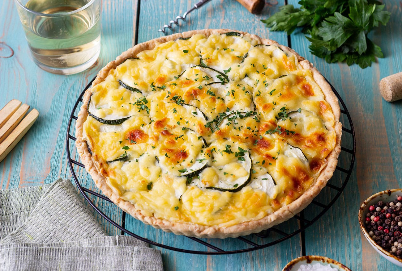 Quiche de courgettes et chèvre