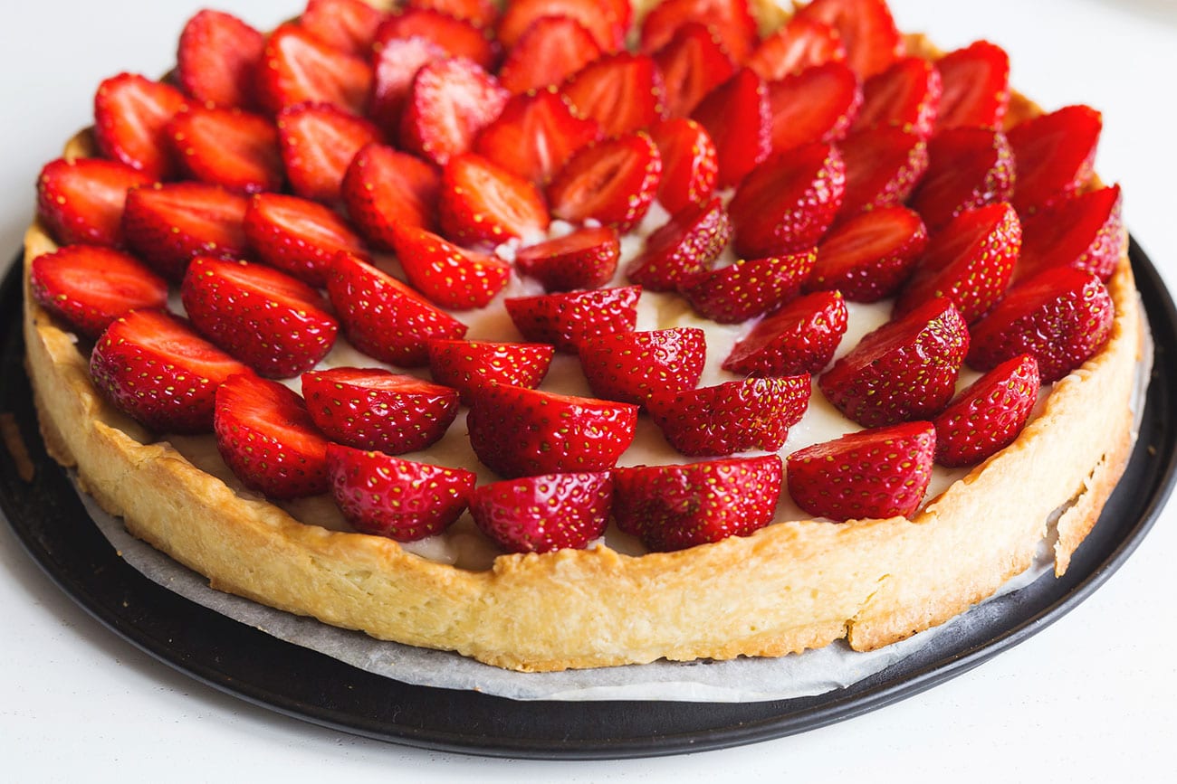 Délicieuse tarte aux fraises