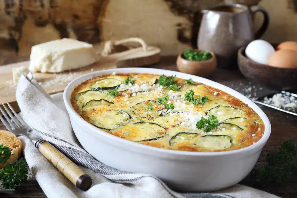 clafoutis de courgette et jambon